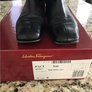 Salvatore Ferragamo black Nappa boots